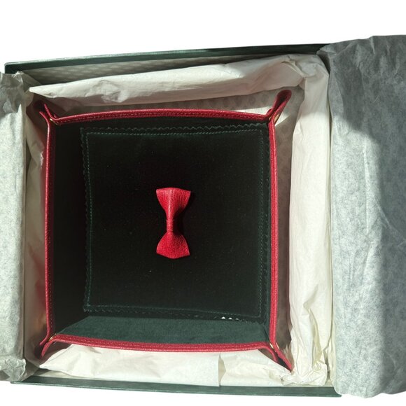 Vintage Gucci Leather & Velvet Valet Tray 70s, or 80s Authentic - Picture 2 of 11